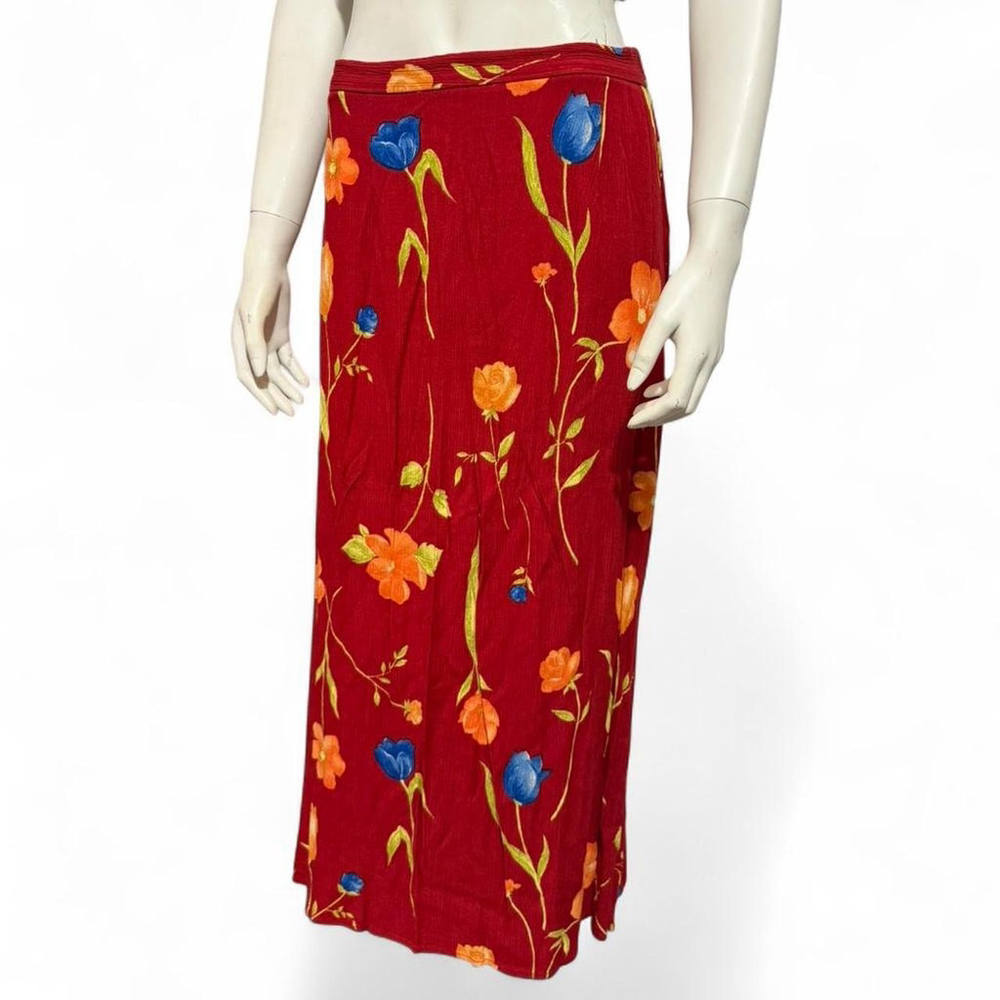Vintage Cottage/Fairy core floral maxi skirt